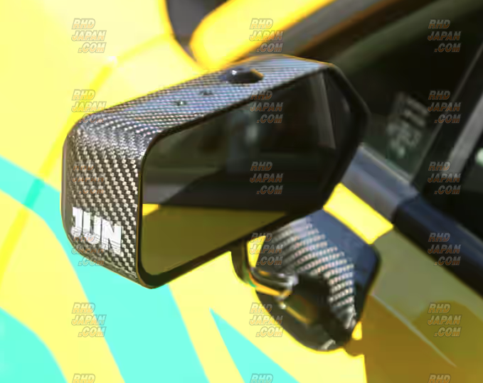 JUN Auto Side Aero Mirror Set Carbon Fiber Clear Gel Coat - BRZ